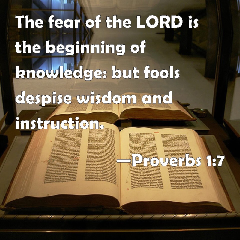 Proverbs 1.7 Image