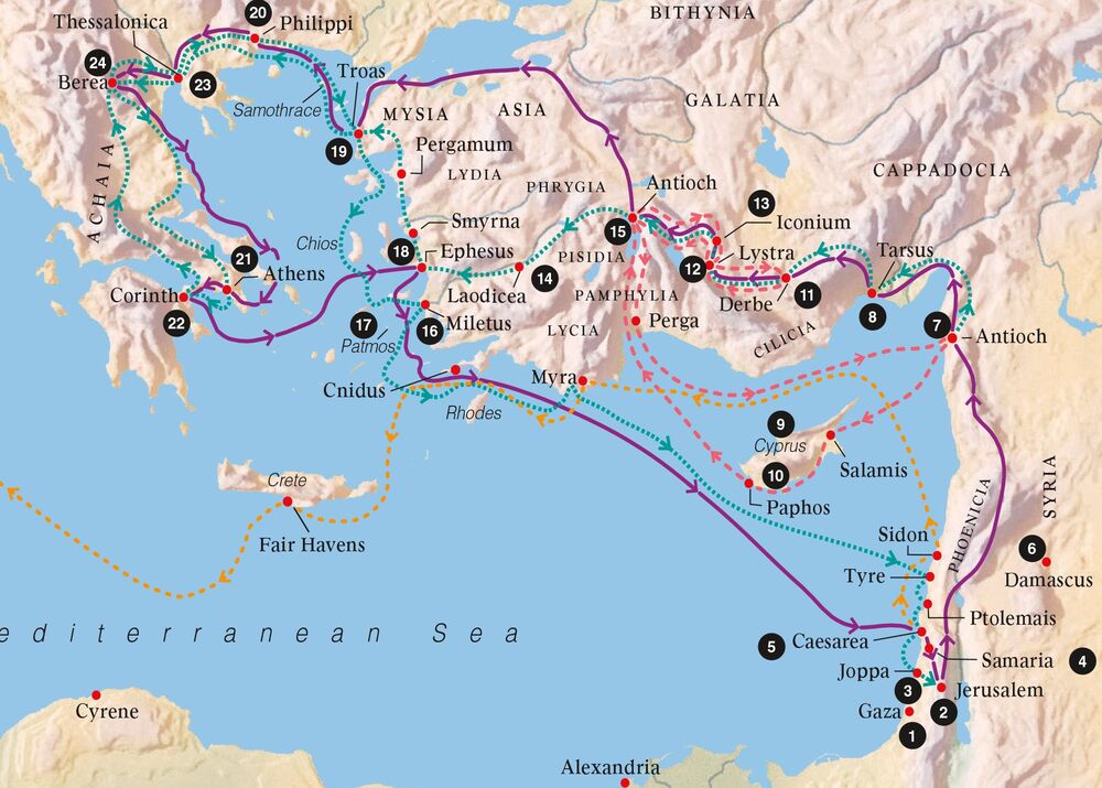 acts 11 map of cities